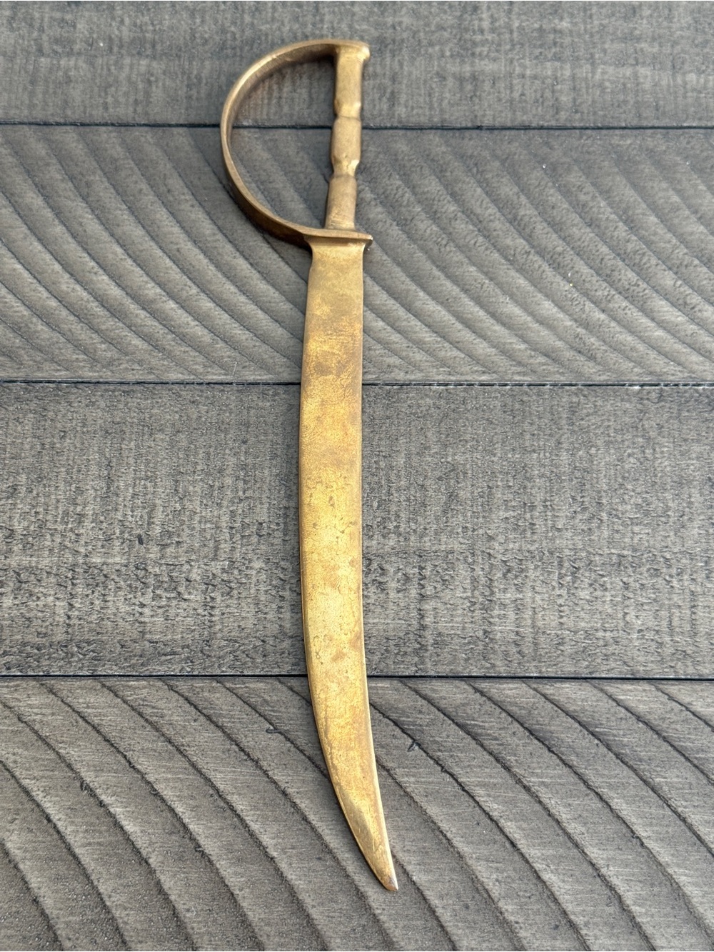 Vintage Brass Sword Saber Letter Opener